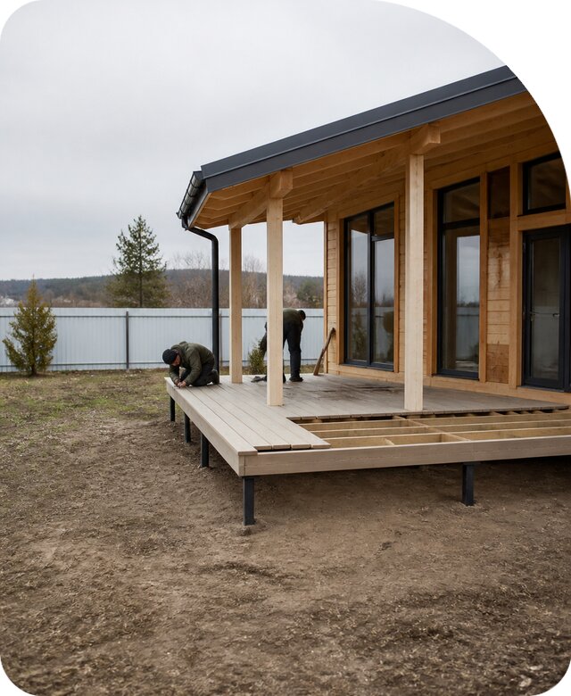 Терраса на сваях в Алексине по цене от 14834 р. | РадиДОМА-Лкс